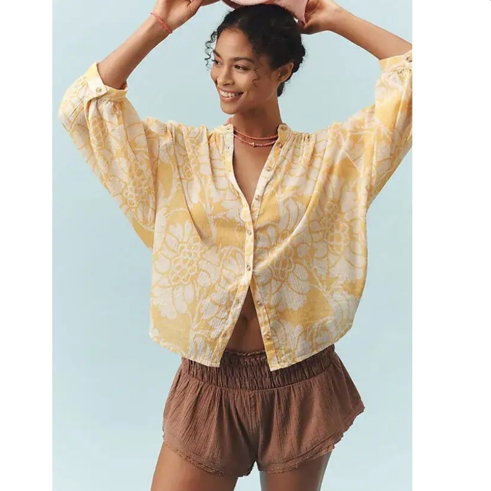 NWT Pilcro Sidney Batwing Blouse Sz L
